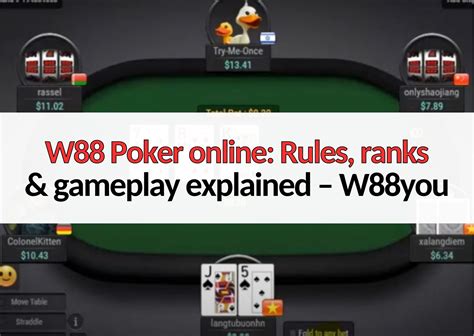 w88 poker online Array
